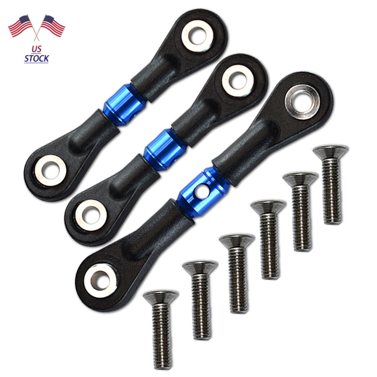 Adjustable Aluminum Steering Link Tie Rods for Tamiya TT-02 TT02T 1/10 RC Car