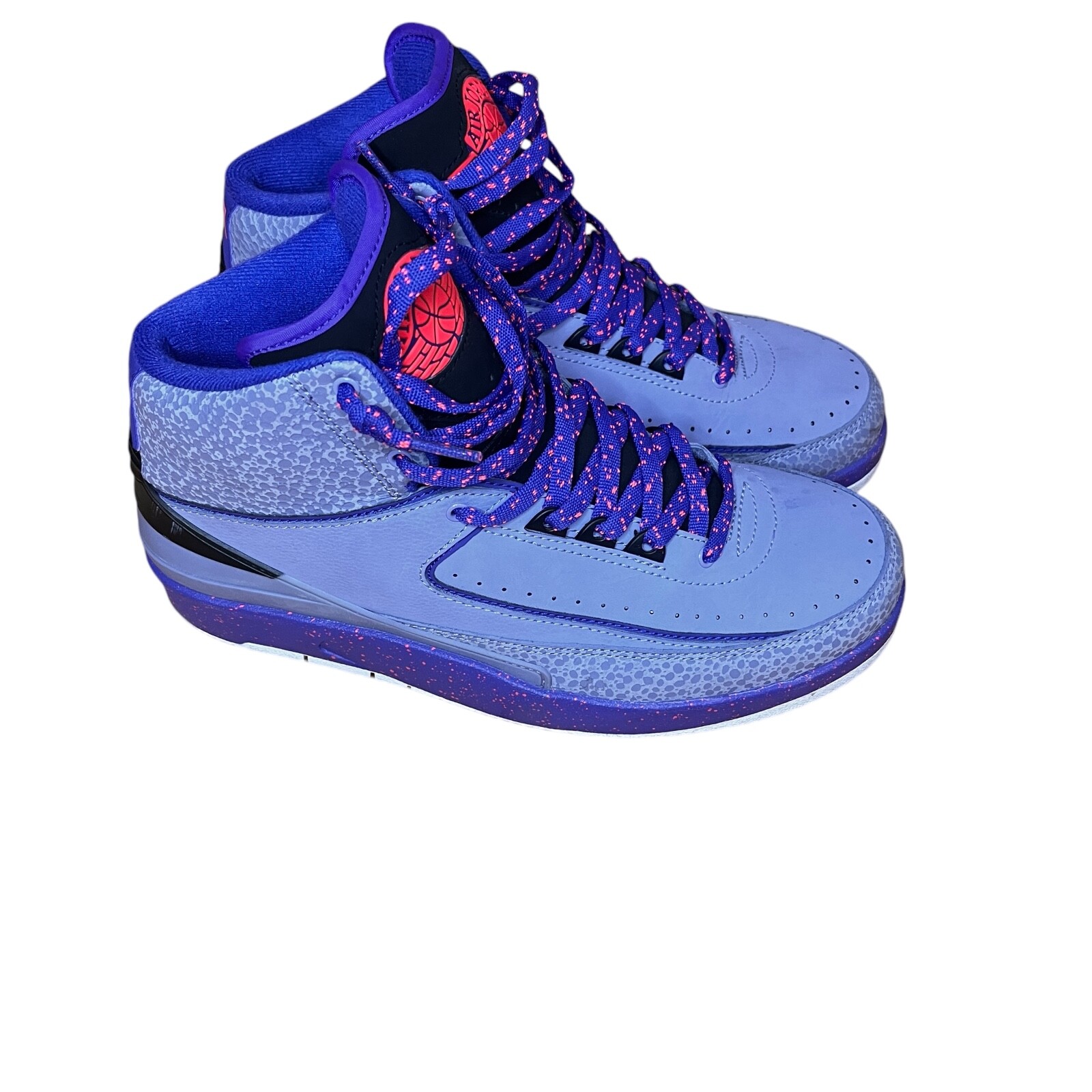 シューズ(男性用) NIKE AIR JORDAN 2 Retro Iron Purple Size 8.5 - Air Jordan 2 Retro Iron Purple Suede Grey (384475