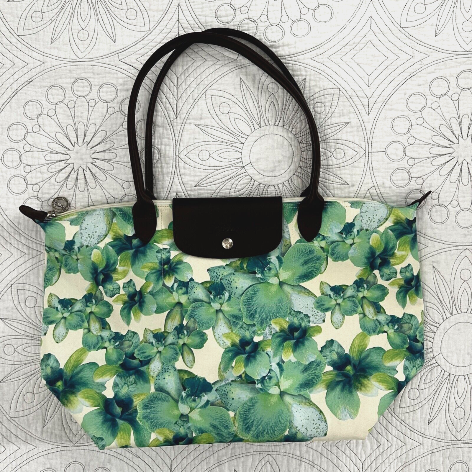 Longchamp flower bag hotsell