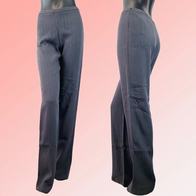 Giorgio Armani Gray Pin Stripe Cashmere Business Pant Size 6