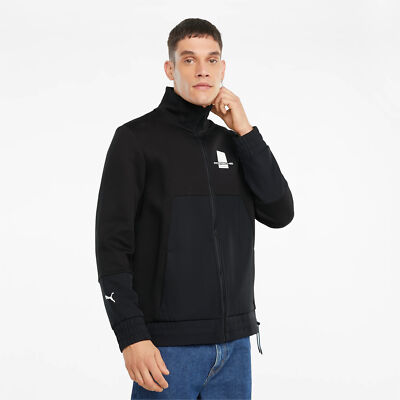 

Puma Porsche Legacy Jacket Мужская черная спортивная одежда Повседневная верхняя одежда, Черный