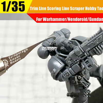 1/35 Trim Line Scoring Line Scraper Hobby Tool for Warhammer/Nendoroid/Gundam