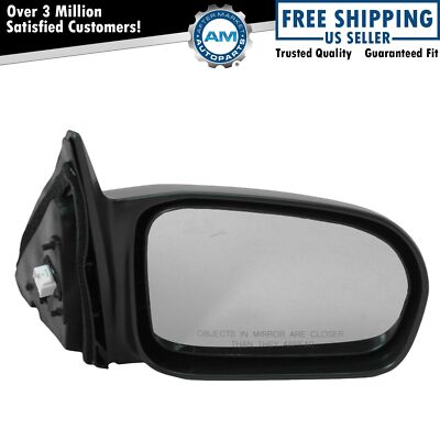 Side View Power Mirror Black Passenger Right RH for 01-05 Civic 4 Door Sedan