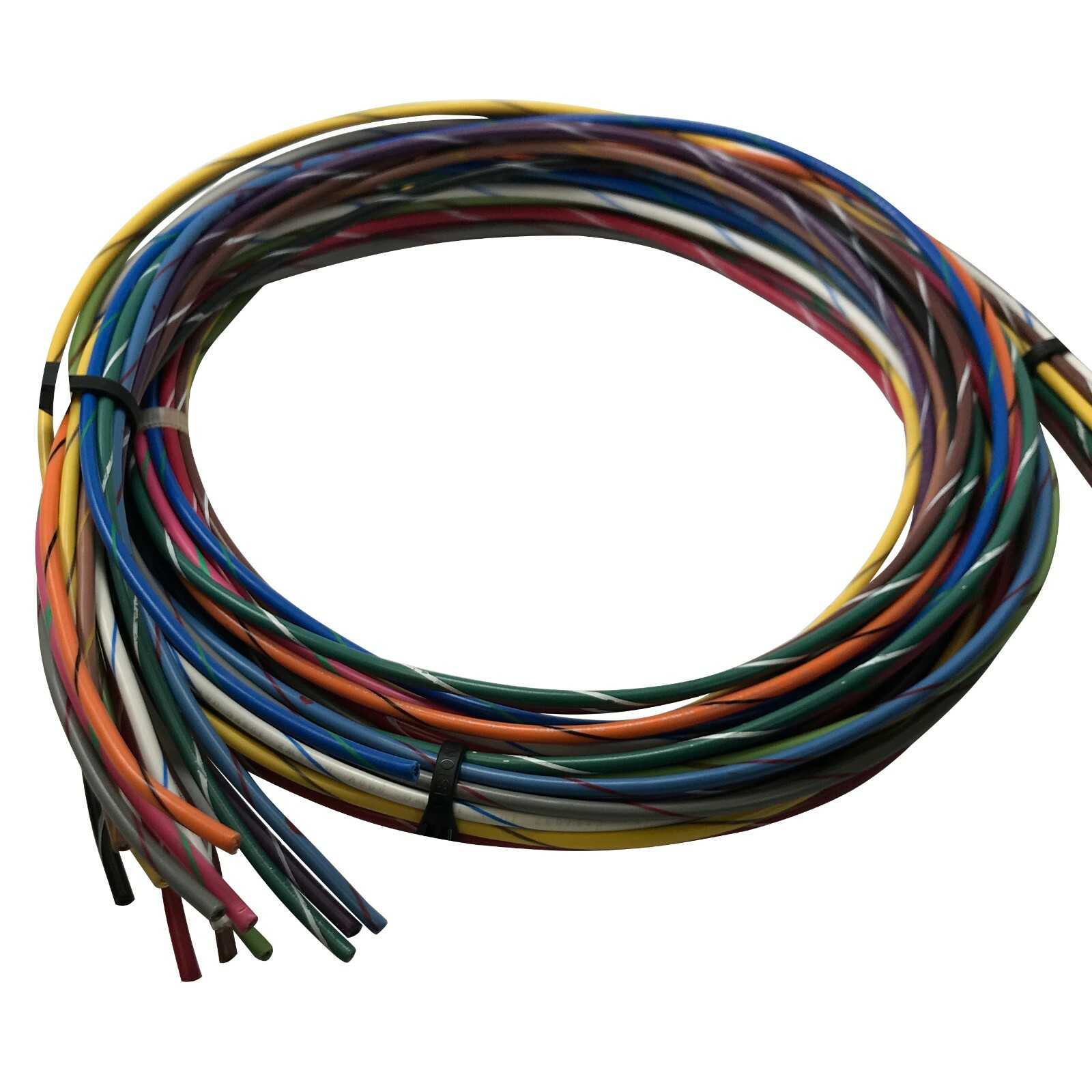 Striped Primary Wire 10 AWG Gauge 25 & 100 FT Marine Tinned Copper Lot 14 Colors