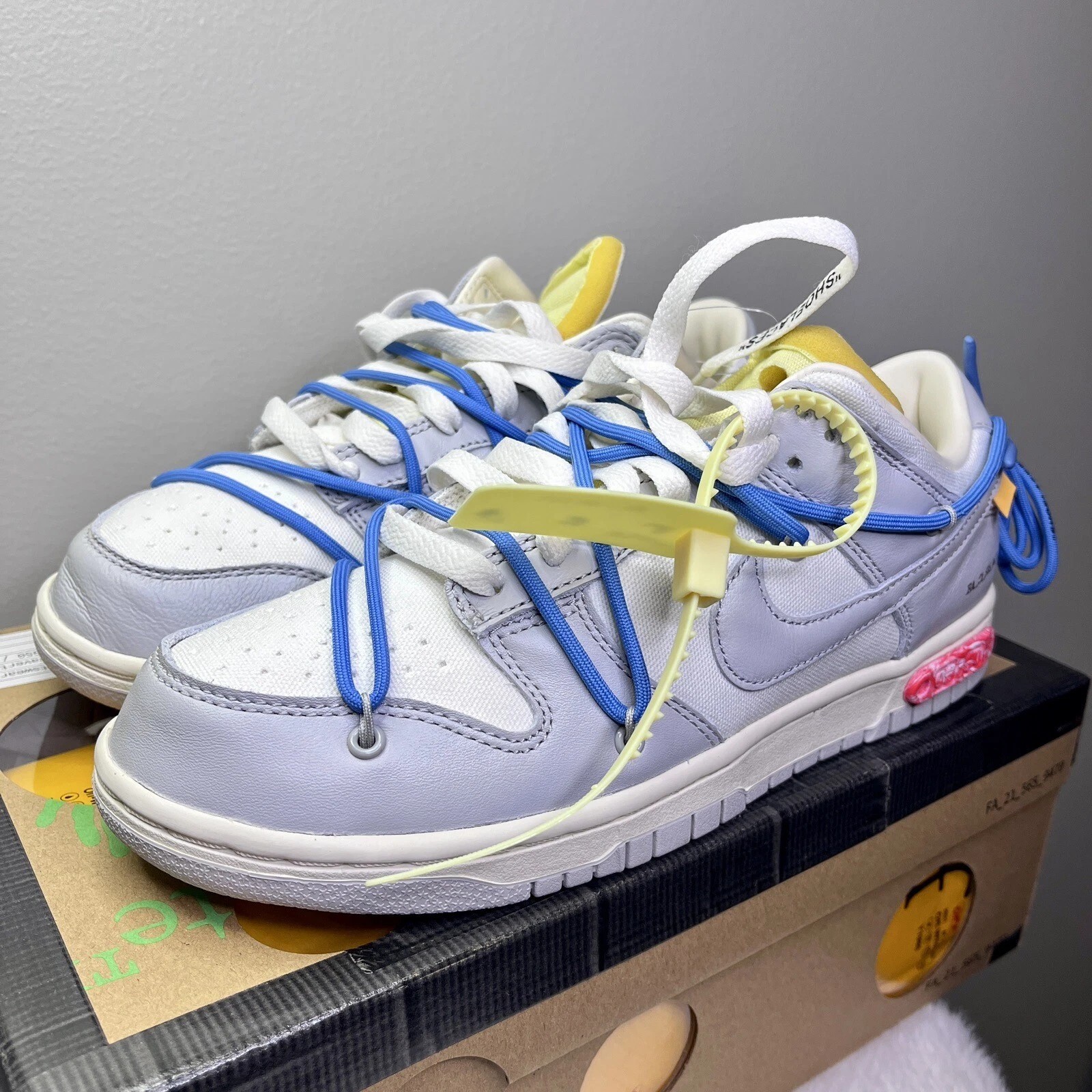 off-White × NIKE DUNK Low Sail/Neutral Gray 品番:DM1602 125 サイズ 