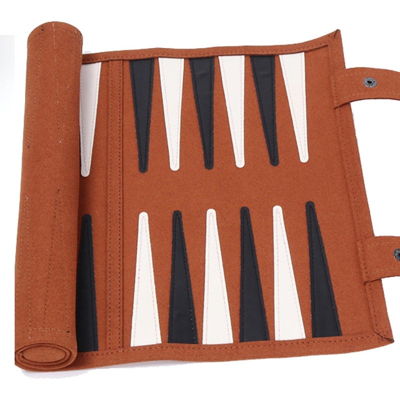 Backgammon Board Game Kit Travel Portable Roll Up Backgammon Board Game Set