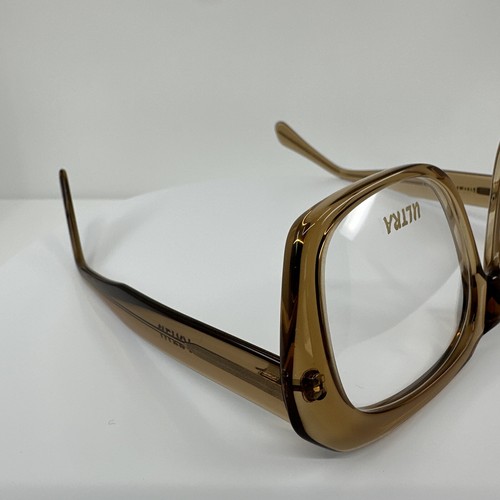 Pre-owned Goliath Ii Eyeglasses Ultra  2 C. Translucent Honey 62-20mm Holland In Clear Demo Lenses