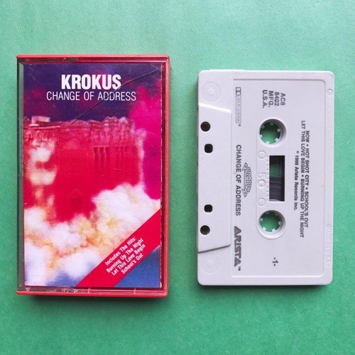 KROKUS Change Of Address AC88402 Cassette Tape