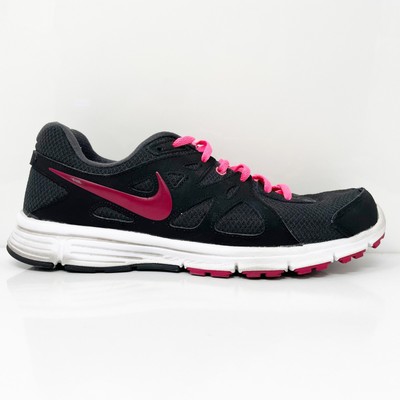 

Nike Womens Revolution 2 554900-003 Черные кроссовки для бега Размер 9,5, Черный, Revolution 2