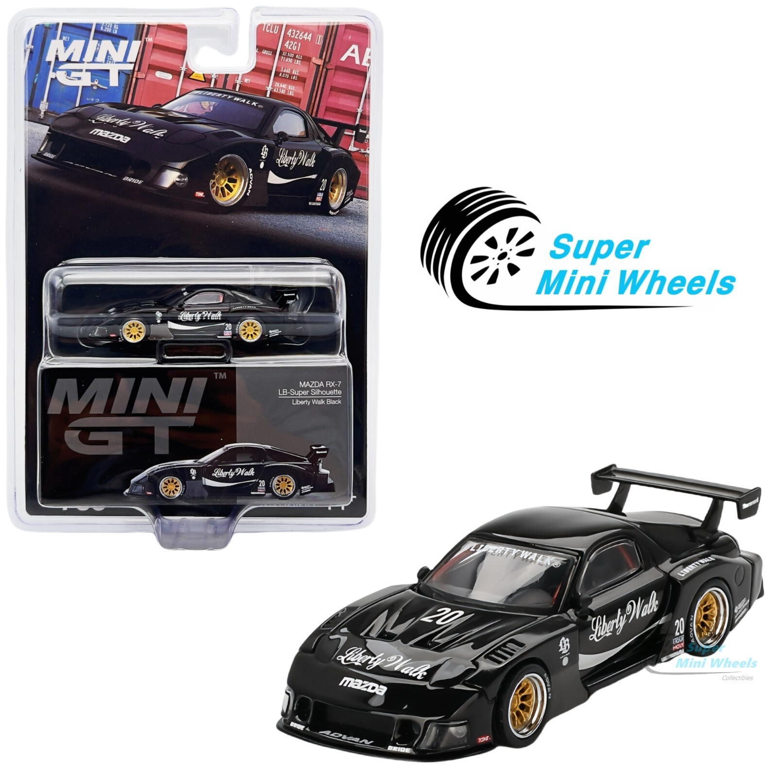 Mini GT 1:64 MAZDA RX-7 LB-Super Silhouette Liberty Walk Mini GT 1:64 MAZDA RX-7 LB-Super Silhouette Liberty Walk