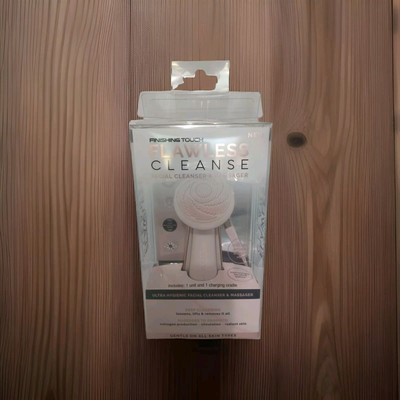 Finishing Touch FLAWLESS Cleanse Facial Cleansing Brush & Massager - Pink NEW