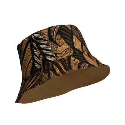 Afro-Colombian Inspired African Print Reversible Bucket Hat