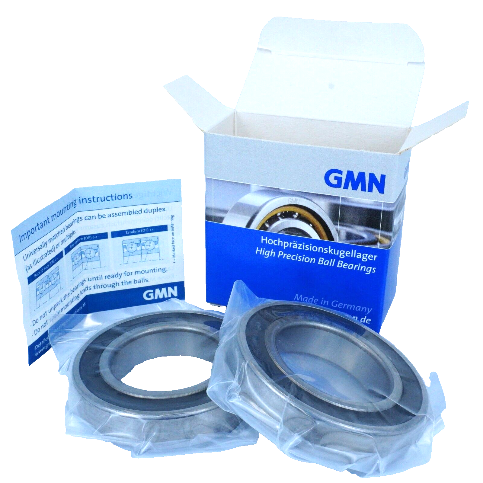 Bearing, Angular Contact, GMN, Ceramic, P/N HYKH 6008-2RZ CTA P4+ DUL Bearing, Angular Contact, GMN, Ceramic, P/N HYKH 6008-2RZ CTA P4+ DUL