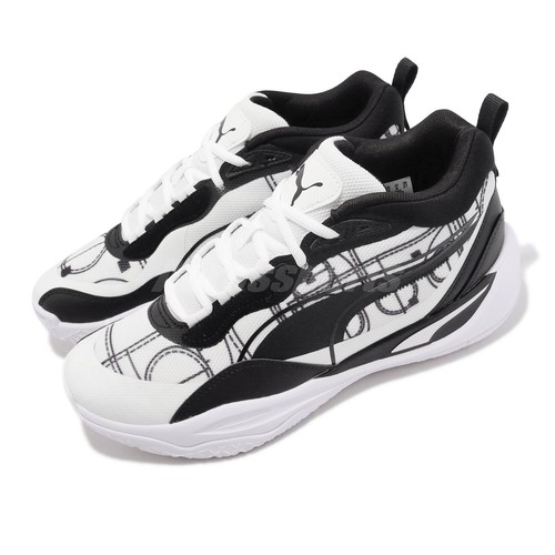 

Мужские баскетбольные кроссовки Puma Playmaker Pro Courtside White Black 378324-01, Белый, Playmaker Pro Courtside