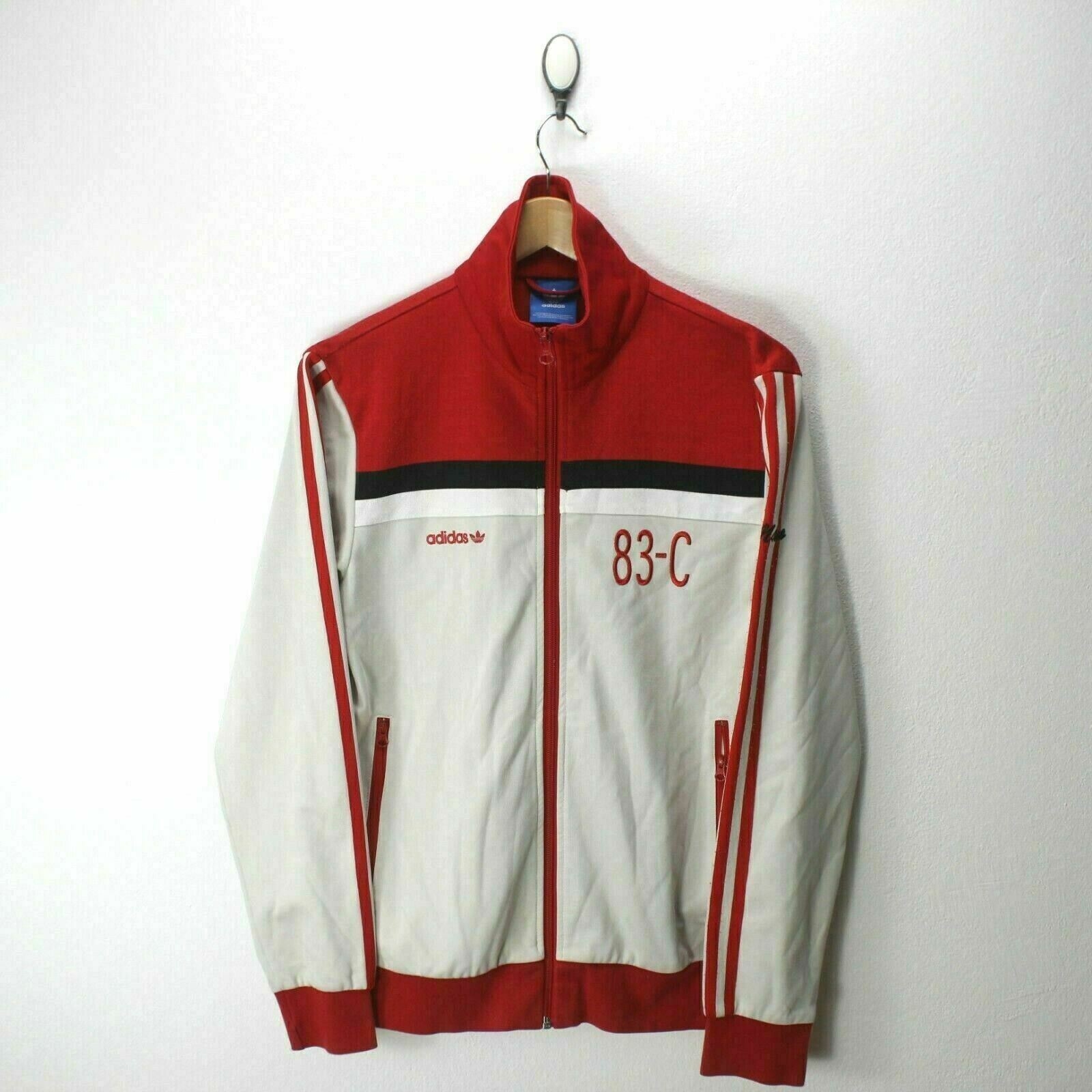 red and white adidas track jacket