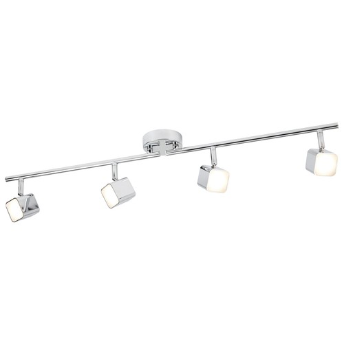 Searchlight Quad Modern 4 Light Bar Ceiling Spotlight In Chrome
