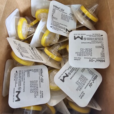 50Millipore SLHV033RS Millex-HV Syringe Filter Unit 0.45 µm PVDF 33mm sterilized