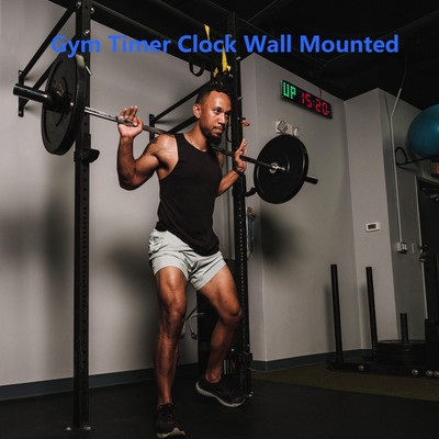 LUCORB Gym Timer 15" Large Digital Wall Clock for Interval Workout with Time ...
