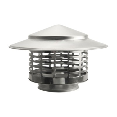 Stainless Steel Chimney Cap Cover Round Roof Rain Cap Design AndEasy Installatio