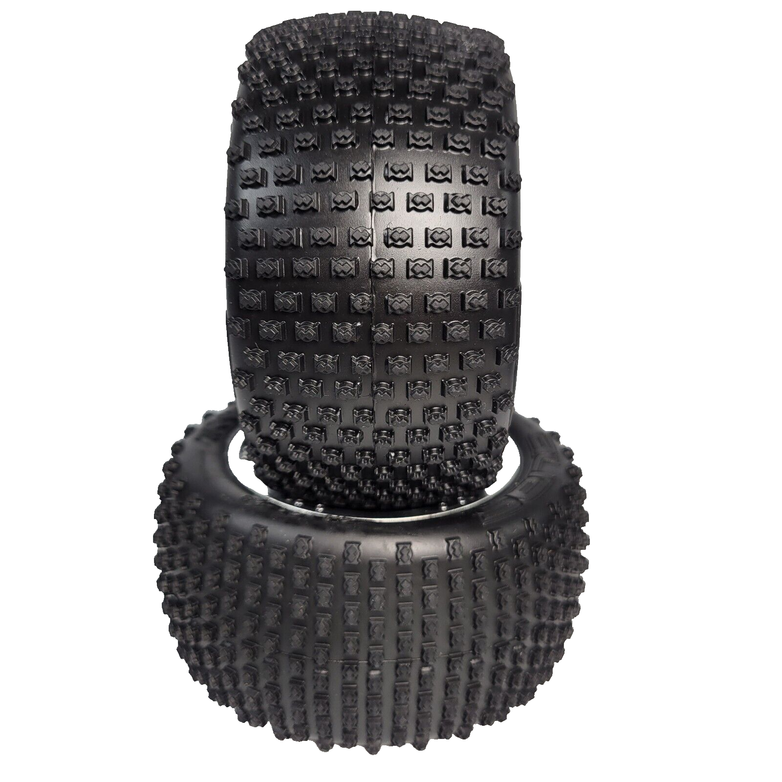 Fits Traxxas Rustler XL-5 2wd Alias Tires & Black Satin 12mm Rxt Wheels / VXL