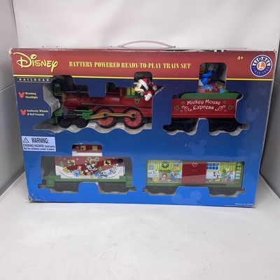 lionel mickey mouse christmas express lionchief train set