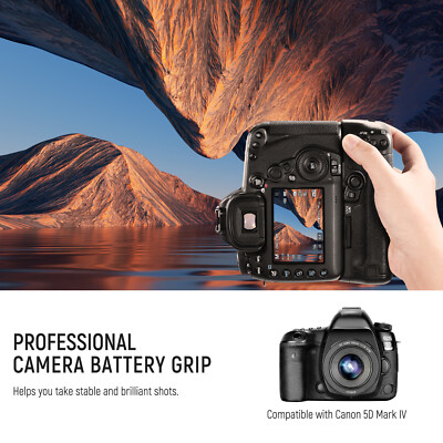 NEEWER BG-E20 Battery Grip Replacement for Canon 5D Mark IV DSLR Camera