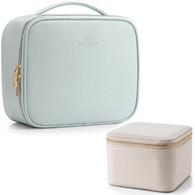 Vlando Make up Bag for Travel and Small Jewelry Case for Girl Gift,Earrings N...