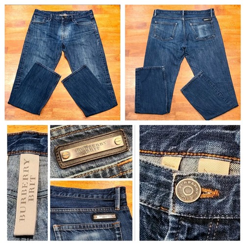【関税＆送料込み】Burberry 5-Pocket Straight-Leg Jeans Burberry Brit Cavendish Denim Jeans Straight Leg Men's 36