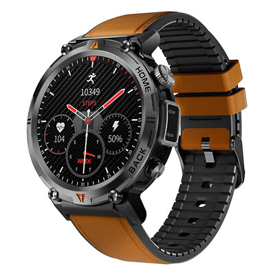 Bluetooth Smart Watch Full Touch Screen Health Monitor Clock w/ Flashlight 2024