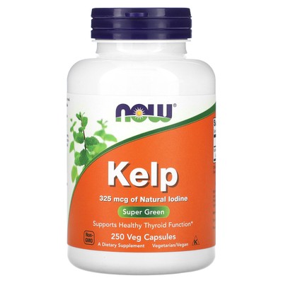 Now Foods Kelp Green Superfood 250 вегетарианских капсул с гарантией качества GMP, веганский,