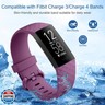 Vancle Bands for Fitbit Charge 4/3 [4 Pack] - Classic Soft Replacement Sport Straps Wristbands for Fitbit Charge 4/3 Fitness and Health Tracker (Women/Men)