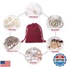G2PLUS Red Velvet Jewelry Pouches, 20PCS Small Velvet Gift Bags with Drawstring, Wine Red Christmas Gift Bags for Wedding Favors, Candy Bag, Party Favors (2.75''x3.54'')