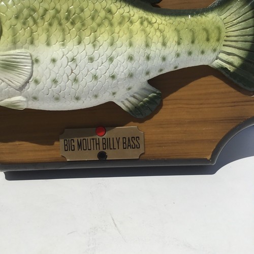 Vintage Gemmy Big Mouth Billy Bass Singing Fish Wall Plaque 1999 Tested