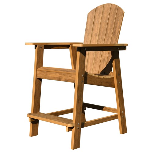 Tall Bar Stools With Footrest Patio Lawn Poly Seat Pool