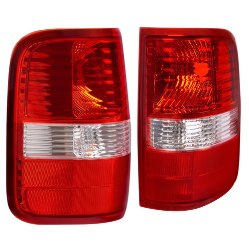 New Red Lens Tail Light Set For Ford F-150 2004-2008 Driver and Passenger Side