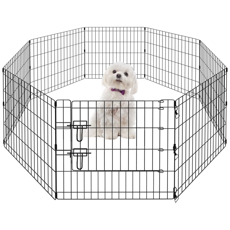Eigenheim Pet Dog Playpen Foldable Puppy Exercise Pen Metal Portable