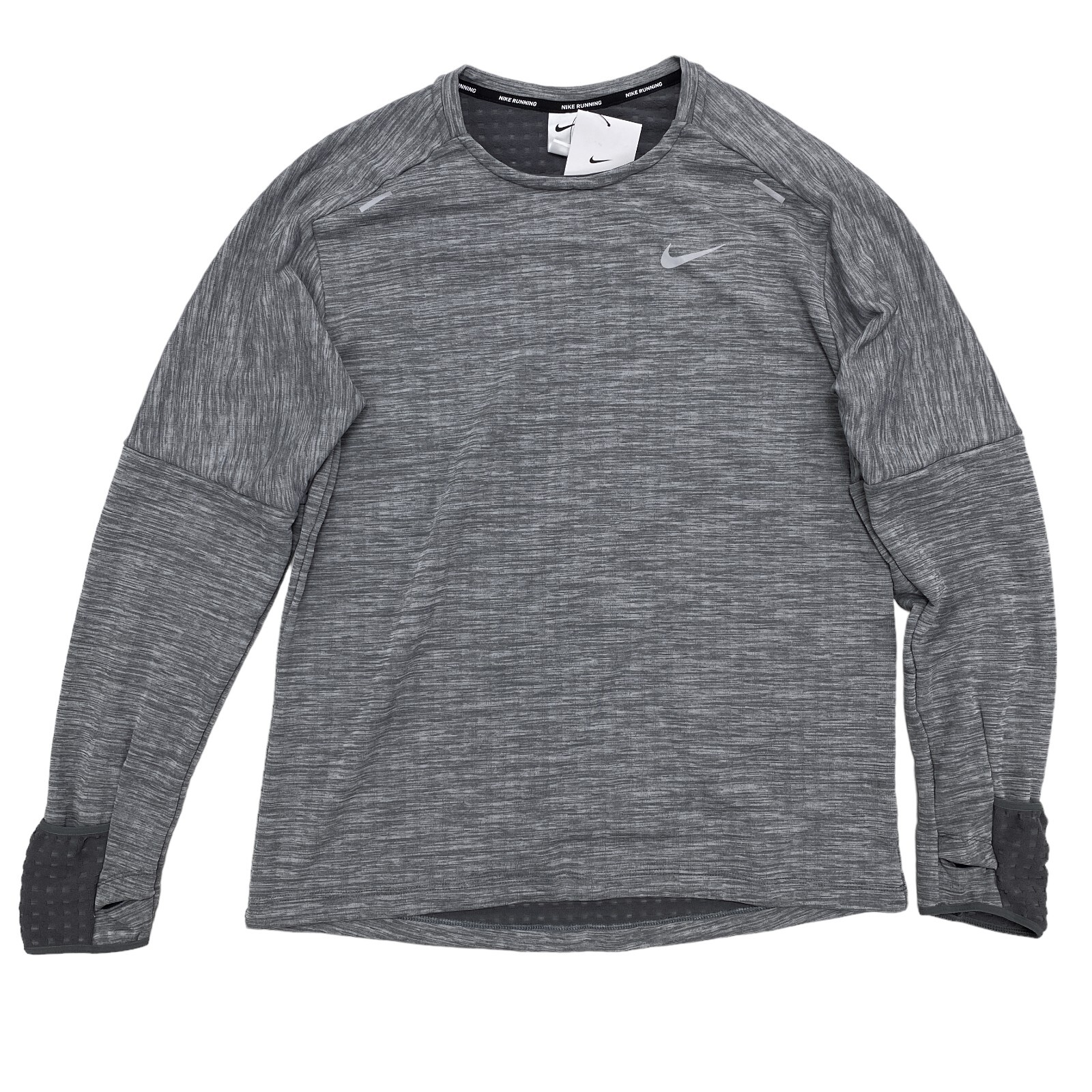 

Мужская беговая рубашка с длинным рукавом Nike Therma-FIT Repel Element DM1169-068 (большая), Серый