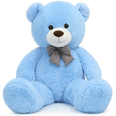 Giant Teddy Bear Plush Stuffed Animals for Girlfriend or 47 Inch, (Blue)