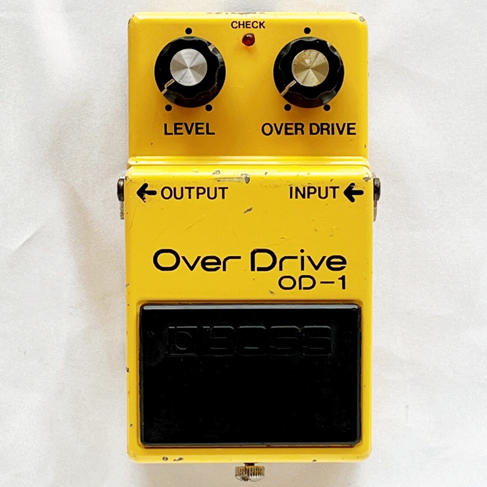 BOSS OD-1 Overdrive 1980 Vintage Guitar Pedal Silver screw BOSS OD-1 Overdrive 1980 Vintage Guitar Pedal Silver screw
