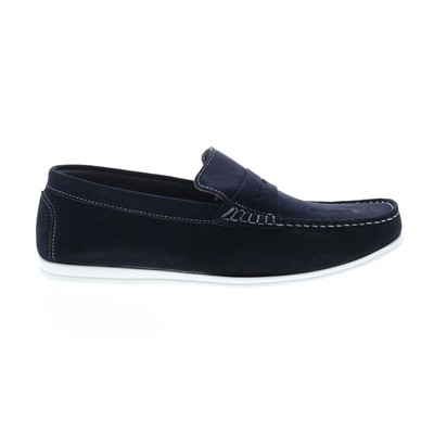 

Мужские синие замшевые лоферы и слипоны Bruno Magli Barca MB2BARN1 Penny Shoes, Синий, Bruno Magli Barca