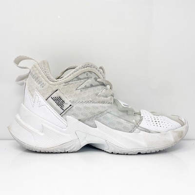 

Белые баскетбольные кроссовки Nike Boys Air Jordan Why Not Zer0 3 CD5804-103 6Y, Белый, Air Jordan Why Not Zer0 3
