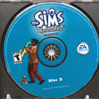 THE SIMS UNLEASHED PC CD EXPANSION PACK DISC 2 ONLY--- NO TRACKING--- 231
