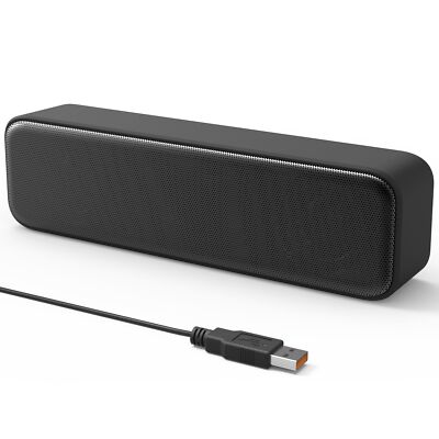 USB Computer Speakers for Desktop PC, Laptop Plug-N-Play