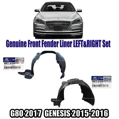 FEDEX⭐FREE Genuine Fender Liner LEFT + RIGHT 2EA For G80 2017 GENESIs 2015-2016