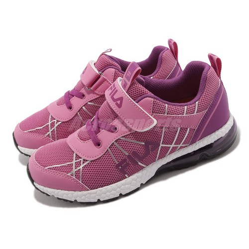 

Fila J435X Purple Pink Kids Preschool Strap Running Sports Casual Shoes, Фиолетовый, J435x