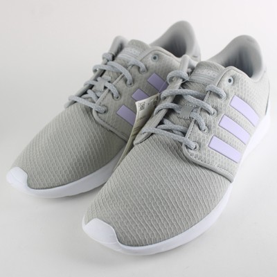Women's Adidas QT Racer Athletic Low Top Running Shoes Grey Two FV6441