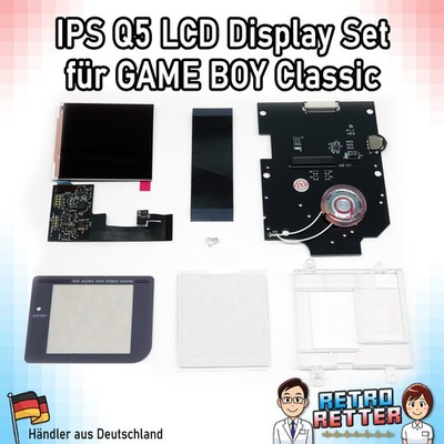 GameBoy Classic IPS Display Set Retro Funny Pixel Playing IPS Q5 DMG Backlight