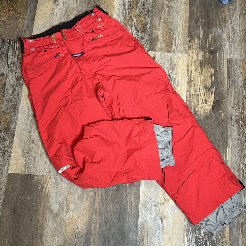Dub Brand Weathergear Red Ski Snowboard Pants Size Medium