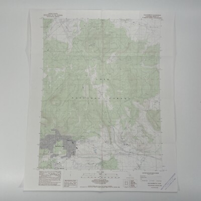 OLD MAMMOTH CALIFORNIA USGS TOPO MAP 1983 INYO NATIONAL FOREST 7.5 MIN SERIES