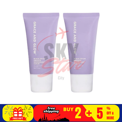 2 pcs Grace and Glow Black Opium Smooth Deodorant Serum Roll On for Brightening